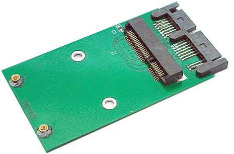 cablecc Mini PCI-E mSATA SSD auf 1,8 Micro SATA 7+9 16-Pin-Adapter Add-On-Karten PCBA für SSD-Festplatte