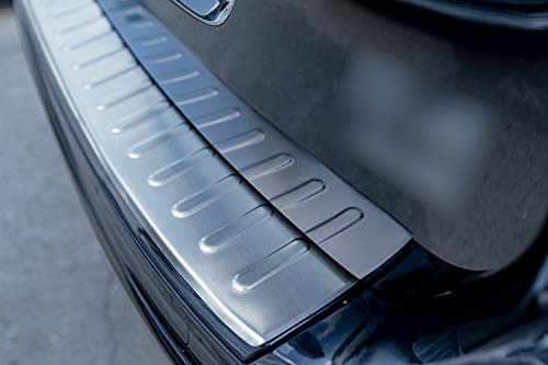teileplus24 Ladekantenschutz passend für Volvo XC60 Facelift 2013-2017 | Edelstahl Abkantung Montageband Reinigungstuch Passgenau Rostfrei