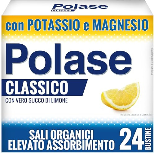 Polase Classico, Integratore Magnesio e Potassio, Gusto Limone, 24 Bustine