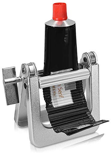 kwmobile Tubenquetscher Maschine aus Metall - Farbe Kleber Kosmetik Haargel Zahnpasta Lebensmittel Tubenpresse - Tubenausdrücker Ausquetscher