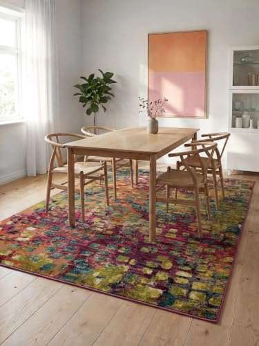 benuta Nest Vintage Teppich Casa - Mehrfarbig 300x400 cm - Teppich für Wohnzimmer, Schlafzimmer und Flur - Pflegeleicht - Fußbodenheizung Geeignet