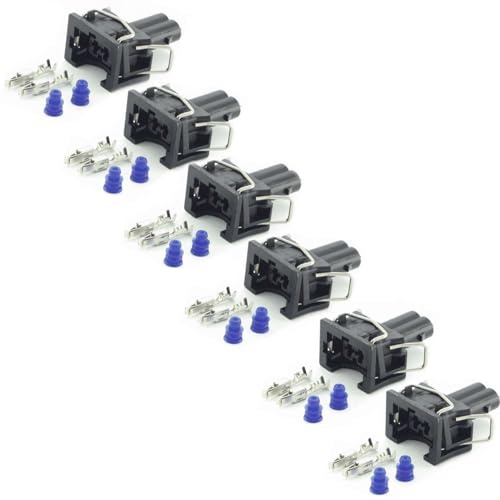 Overdrive-Racing 6x Ersatz Stecker Reparatur Einspritzdüse Einspritzventil Universalstecker Passend Für Bosch EV1 037906240 1287013003