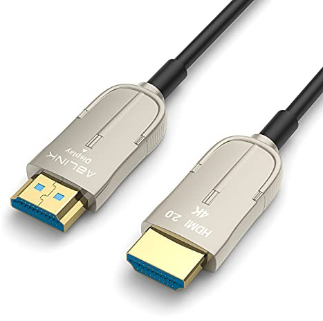 Cavo HDMI in fibra ottica da 30 m, cavo HDMI 4 K a 60 Hz e 18 Gbps Pro Series supporta HDR10 ARC HDCP2.2, compatibile con PS4, Xbox, computer portatile, Apple TV, QLED, Roku, proiettore, a parete CL3.