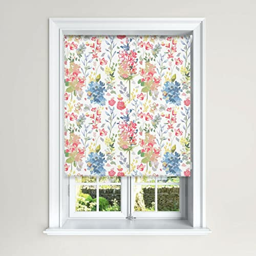 Lister Cartwright Olivia Bard Floral Blackout Roller Blind Olivia Bard Kew Design Easy Fit Child Safety Blind (Kew Olive, 60 cm Width x 140 cm Drop)