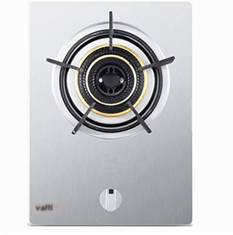 IBOWZ Placa de Gas Estufa De Gas De 43 CM Cocina De 1 Quemadores, Fuego Feroz De 4,2 Kw, con Placa De Sobremesa Y Soportes De Hierro Fundido Protección contra Falla De Llama [Clase De Energía A] (