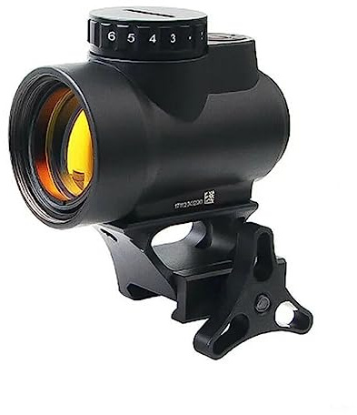 ACEXIER MRO Rotpunktvisier mit niedrig montiertem Jagdzielfernrohr mit hoher Halterung Schießreflexvisier Fit 20mm Schienenmontage