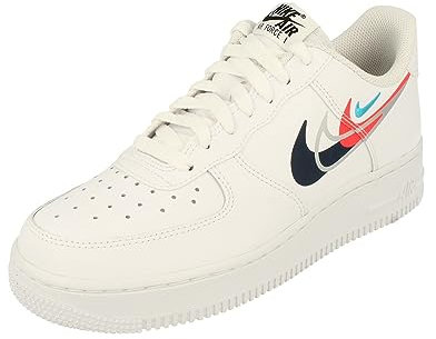 Nike Air Force 1 07 Herren Trainers FJ4226 Sneakers Schuhe (UK 5.5 US 6 EU 38.5, White Midnight Navy 100)