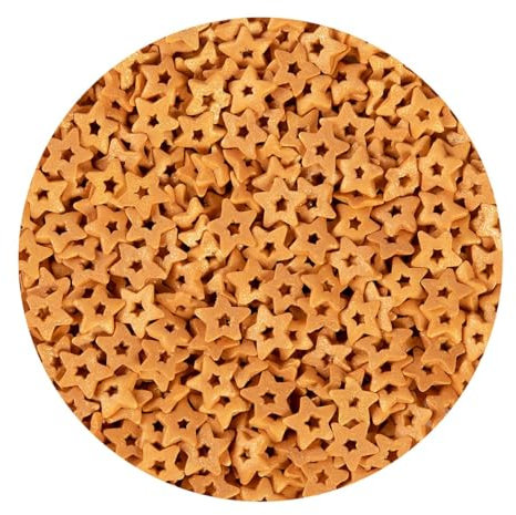 BrandNewCake® Confetti Comestible Étoiles Dorées 55g - Décoration de Gâteau - Sprinkles - Paillettes Alimentaires