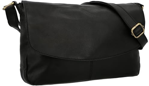 Gusti Leder Umhängetasche Damen - Maisie – Kleine Ledertasche Damen aus Schafsleder - Vintage Umhängetasche Leder mit Reißverschluss & Gurt