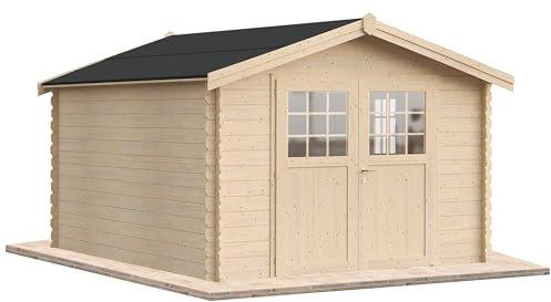 Casetta da giardino in legno per esterni 15 mq 300x500 25mm MADE IN ITALY mod. VAN GOGH casetta in legno, rimessa attrezzi, deposito, box per esterni (Con Grondaia)