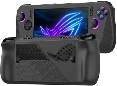 Palumma Silikon-Schutzhülle für ASUS Rog Ally X 2024 Gaming Handheld Schutzhülle Zubehör für ASUS Rog Ally X 2024 Gaming Handheld (Schwarz)