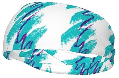 Schweißbänder im 90er-Cup-Design, Sport-Stirnband für Männer und Frauen, atmungsaktives und rutschfestes Gewebe, Kopf-Accessoire zum Laufen, Radfahren, Basketball, Yoga, Fitness-Workout, Kopfbedeckung