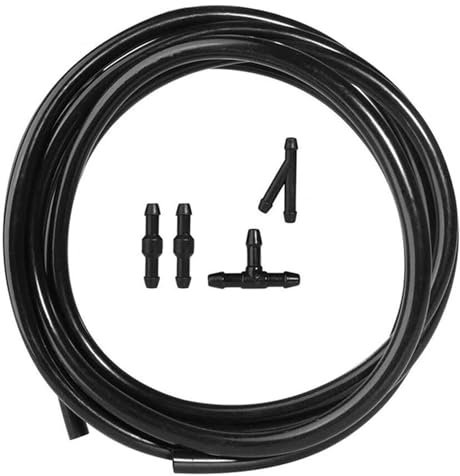 CHEFRU 2 M Scheibenwaschdüsen-Schlauchrohr Mit T Y -Stecker, Gerader Universal-Scheibenwischer Auto Scheibenwaschdüsen