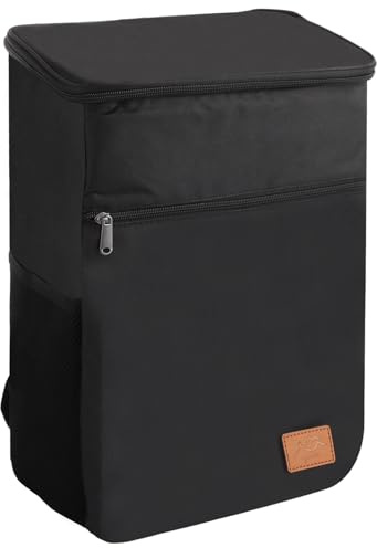 ASelected Zaino refrigerante da 18 litri con fodera rigida, 24 lattine, zaino da escursionismo, campeggio, borsa termica grande, borsa termica morbida, per escursioni, viaggi, picnic, campeggio, pesca