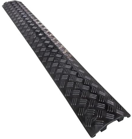 Rigid Ground Cable Pass, Protection Trunking, Robust Cable Cover for Outdoor Use Modular Speed ​​Retarder Cable Pass for Protecting Electrical Wires(Black)