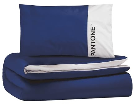 Osama Home Pantone™ - Parure de lit Double en Coton pour Couette et lit composée de Housse de Couette 255 x 200 cm, Rabat 40 cm + taies d'oreiller pour lit 50 x 80, Parure de lit Double