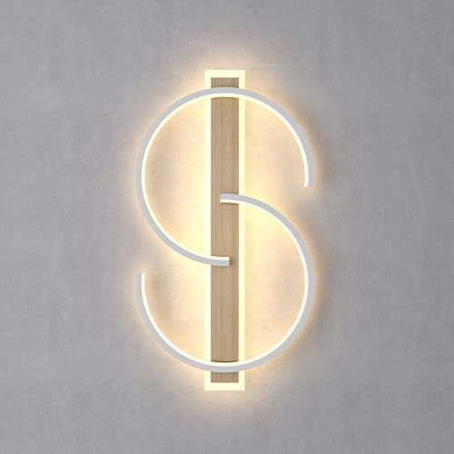 Deckenlampe led deckenleuchte Dimmbar ,45W Doppelkreis-Deckenleuchten aus Bambus Holz , 50cm Modern Deckenleuchte, Einfach Wohnzimmerlampe mit Fernbedienung geeignet für Wohnzimmer Schlafzimmer Büro.