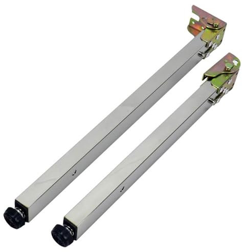 Verstellbare Klapptischbeine, Teleskop-Möbelbeine aus Metall, für Klapptische, Feld, Esstische, Couchtische, Silber, 30 cm