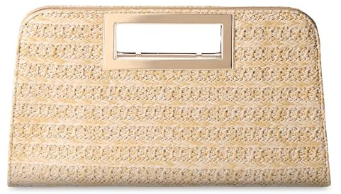 VASCHY SAC Clutch, Dam Handväska Läder Kopplingsväska Elegant Axelväska Dam Mode Liten Handväska Dam Handväska och Koppling Bröllop, Fest, Mörkbeige