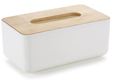 LIUHLFSR Tischspender für Multifold Papierhandtücher Tissue-Box aus Holz, rechteckig, Seidenpapier-Abdeckungshalter for das Home-Office TüchFür Falthander zur