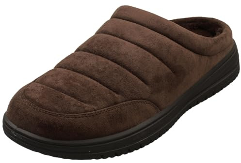 Skechers Murette Garvanza - Pantuflas para hombre, Microfibra color chocolate, 44 EU