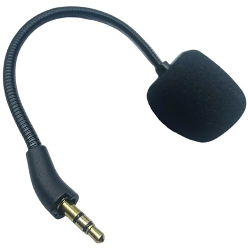 Vynetra Replacement 3.5mm Mic Detachable Microphone Boom With Noise Cancelling Sponge Sleeve For K820NC Repairment