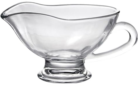 Toyvian Glass Sauce Boat and Condiment Cup 210ml Food-Grade Glass Seasoning Cup for Western Food, Jam, Coffee, Honey Serving