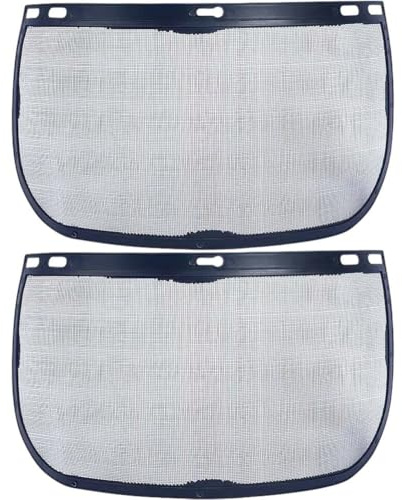 Baokuan Lot De 2 Visières De Rechange pour Écran, Masque De Protection en d'acier pour Débroussailleuse Meulage, Visière Noire