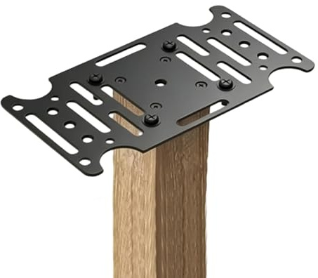 Supporti per cassetta delle lettere per pali, piastra di fissaggio per posta, supporto di fissaggio per cassetta delle lettere, per uso esterno, portico, recinzione, cortile, bordo stradale, comunità