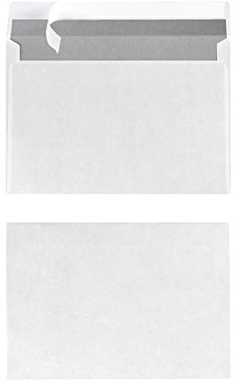 Herlitz Briefumschlag C6, weiß, haftklebend ohne Fenster, 100 Stück mit Innendruck, eingeschweißt in Folienpackung, 100 Stück