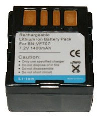 Battery for JVC Video Camcorder - Replacement for JVC BN-VF707, BN-VF14, BN-VF733 battery