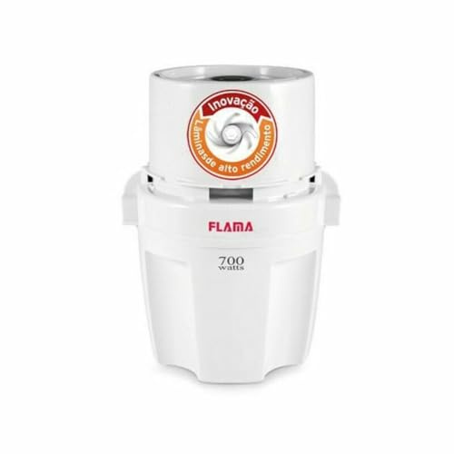 Flama Picadora Electrica Pikatti 1705FL, Blanca, 700W, Capacidad para 200g, Desmontable, Láminas de Alto Rendimiento, Sistema de Seguridad, Funcionamiento por Presión Sobre la Tapa