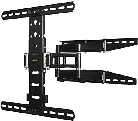 Hama TV-Wandhalterung Ultraslim (neigbar, schwenkbar, vollbeweglich für Fernseher von 32-55 Zoll (81 cm bis 142 cm Diagonale), inkl. Fischer Dübel, VESA bis 400x400, max. 35 kg) schwarz