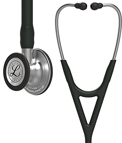 3M Littmann Cardiology IV Diagnostic Stethoscope, 6152, More Than 2X as Loud, Weighs Less, Stainless Steel Chestpiece, 27 Black Tube