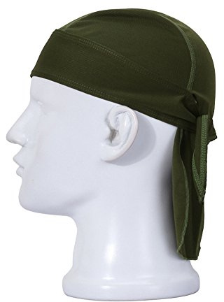 HASGAEI Bandana Snabbtorkande cykelmössa elastisk pirat bandana lätta bandanas för män kvinnor, gRÖN, one size