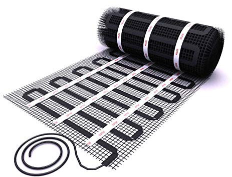 100Watt/m² 1m² elektrische Fußbodenheizung Heizmatte für Bad Badezimmer Küche