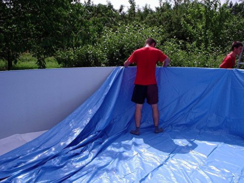 Poolinnenfolie blau Poolfolie geeignet für Stahlwandpools mit Ø 360 x 120 cm