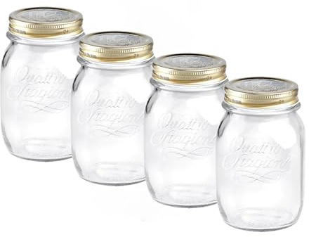 Bormioli Rocco Quattro Stagioni Glas – 0,50 l // 482 ml – 4-teiliges Set.