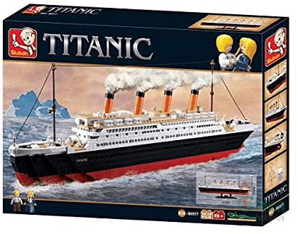 Sluban Nice Group RMS Titanic Große Bausteine für Kinder, 1012 Teile, Mehrfarbig