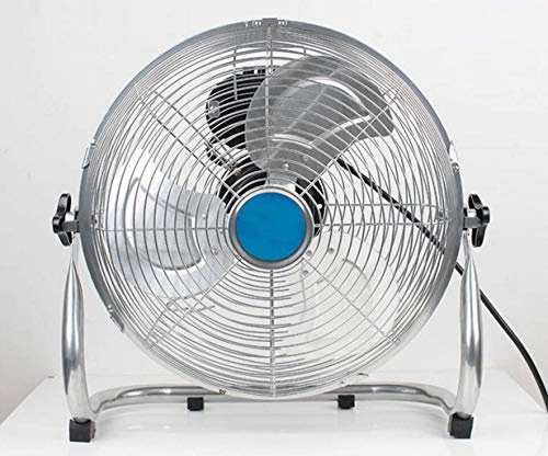 XGHW High velocity floor fan,Industrial electric fan,Gym/kitchen/Household/factory/Commercial,Chrome Metal,14inch/Adjustable Fan Head air circulator cooling cold/4 Speed