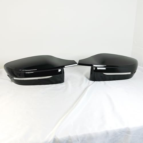 Spiegelkappen Ersatz Hochglanz Schwarz – Kompatibel mit BMW G42, G20, G21, G22, G23, G26 – 2er 3er 4er – Links & Rechts – Mirror Cover – Performance Look – ABS Kunststoff – 2-teilig