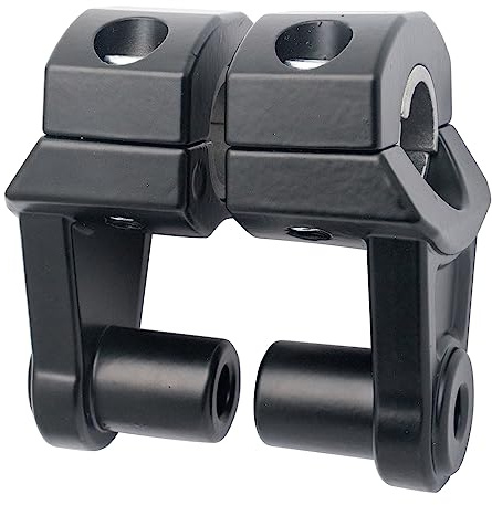 Riloer Motorcycle Handlebar Riser, Aluminium Alloy, Universal Fit for 7/822mm / 11/8 28mm Handlebars, Black