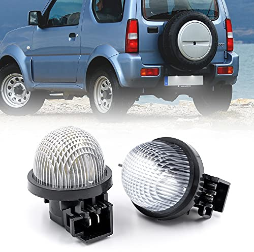 NSLUMO luci targa LED per Suzuki Jimmy JB23W Alto Carry Pickup per | Suzuki:Jimmy JB23W, Alto HA 12# 22# HE 2# 1998-2004, Carry Pickup 1999-2016, Grand Vitara bianco xenon OEM 35910-75F1