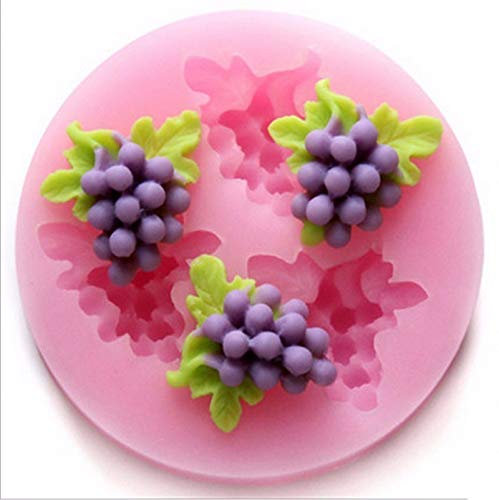 TOSSPER Venta Al por Mayor Uvas Molde De Silicona 3D Moldes De Jabón Artesanal Fondant Pastel Decoración Moldes Chocolate Candy Gumpaste Moldes De Arcilla