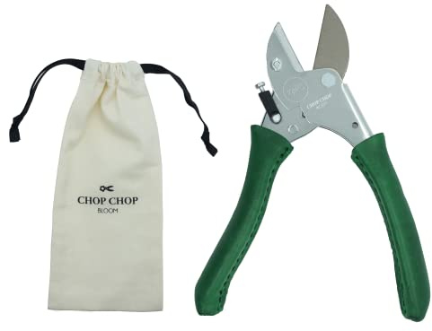 Chop Chop Bloom Premium Gartenschere, Pflanzenschere, Blumenschere - Dragon Tree | 100% in Deutschland produziert | Hochwertig, langlebig und ergonomische mit handgenähten Ledergriffen | 1st.