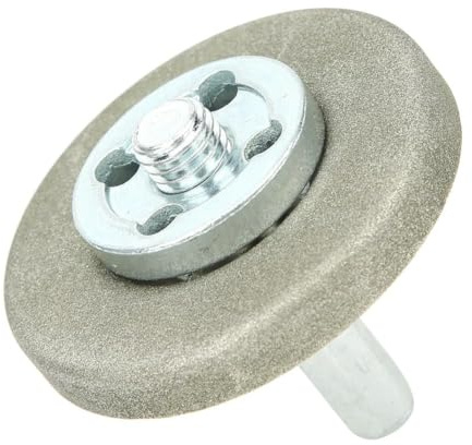 Muela Abrasiva, 5,6 Cm de Diámetro Muela Abrasiva Diamante Piedra de Afilar de Acero Inoxidable para Herramienta de Cepillado Taladro de Tijera (malla 360)
