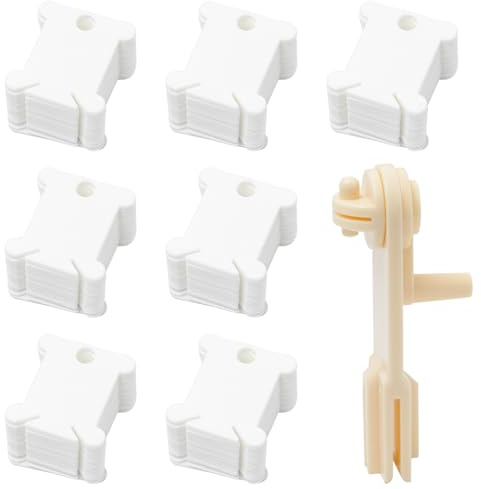 Neikafan 240 Stück Stickgarn Aufbewahrung Stickgarn Spulen Plastik mit Garnwickler Klein Nähmaschine Spulen Nähgarn Aufbewahrung für DIY Craft Sewing Stickgarn Storage