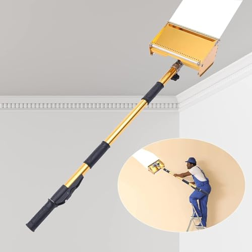 Set di scatole piatte per cartongesso, con manico regolabile, strumento di nastratura in lega di alluminio, per applicazioni di fango e stucco per cartongesso