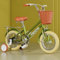 Citybike Retro 16 Zoll 18 Zoll Mit Stützrädern für 3-6 Jährige und Ältere Kinderfahrräder C,12 inches