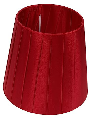 AUTSUPPL Clip-on Cloth Lampshade Bulb Cover Wine Red Decorative Lamp Shade for Pendant, Wall and Floor Lamps, Creative Home Lighting Accessory